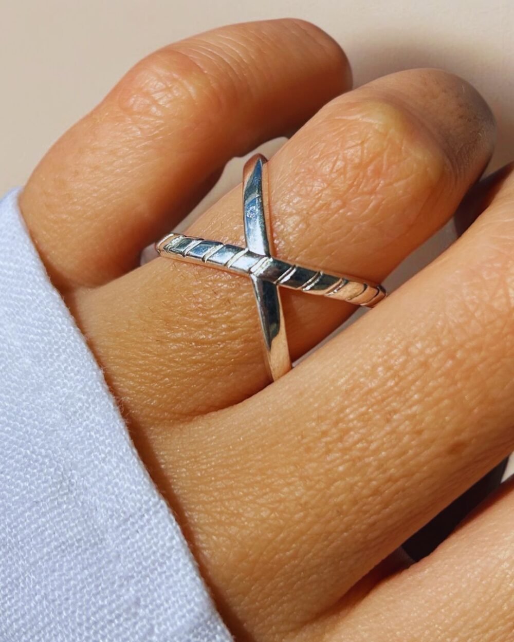 ANILLO ACERO BLANCO
