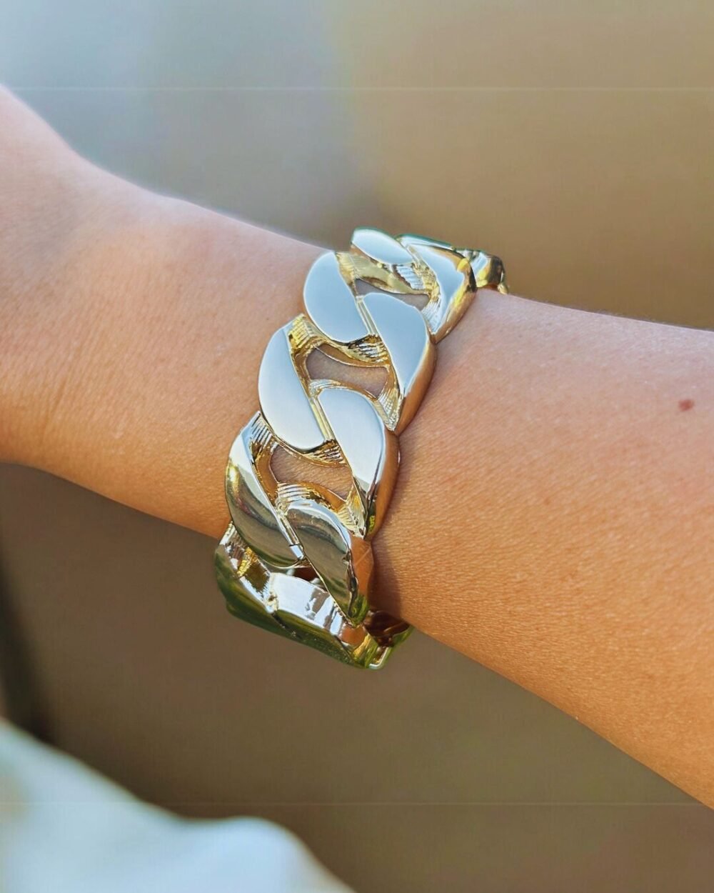 PULSERA ESCLAVA ESLABON PLANO